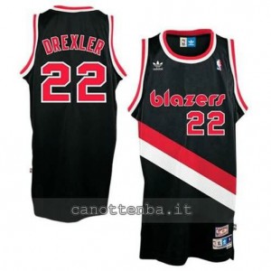 maglia clyde drexler #22 portland trail blazers soul nero