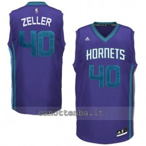 maglia cody zeller #9 charlotte hornets revolution 30 porpora