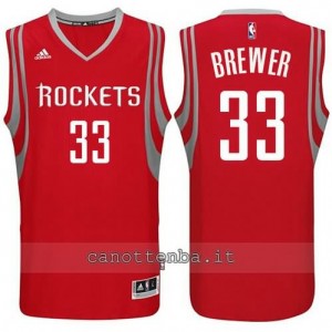 maglia corey brewer #33 houston rockets 2014-2015 rosso