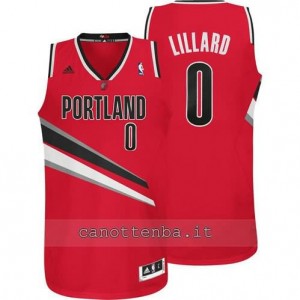 maglia damian lillard #0 portland trail blazers revolution 30 rosso