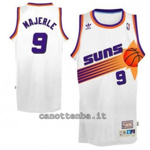 maglia dan majerle #9 phoenix suns soul bianca