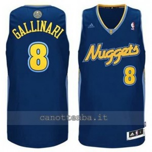 maglia danilo gallinar #8 denver nuggets revolution 30 blu