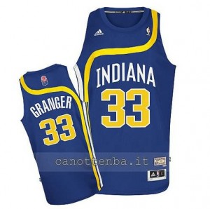 maglia danny granger #33 indiana pacers retro blu