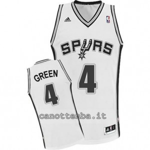 maglia danny green #4 san antonio spurs revolution 30 bianca