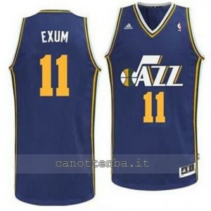 maglia dante exum #11 utah jazz revolution 30 blu