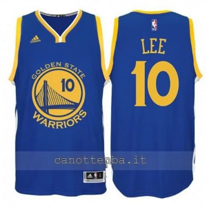 maglia david lee #10 golden state warriors 2014-2015 blu