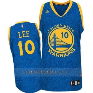 maglia david lee #10 golden state warriors leopard