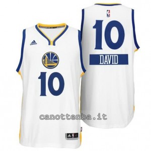 maglia david lee #10 golden state warriors natale 2014 bianca