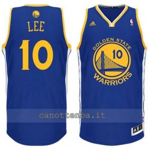 maglia david lee #10 golden state warriors revolution 30 blu