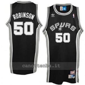 maglia david robinson #50 san antonio spurs nero