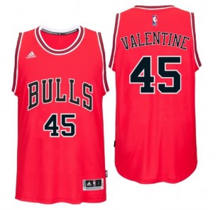 maglia denzel valentine 45 chicago bulls draft 2016 rosso