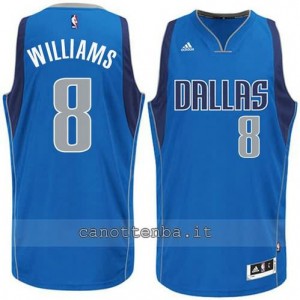 maglia deron williams #8 dallas mavericks 2015 blu