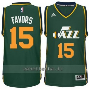 maglia derrick favors #15 utah jazz 2014-2015 verde