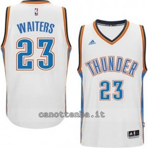 maglia dion waiters #23 oklahoma city thunder 2014-2015 bianca