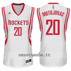 maglia donatas motiejunas #20 houston rockets swingman bianca