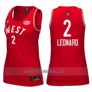 maglia donna nba all star 2016 kawhi leonard #2 rosso