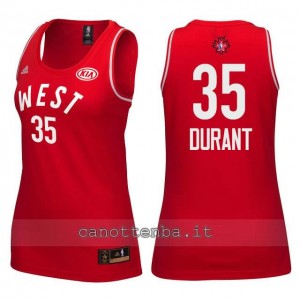 maglia donna nba all star 2016 kevin durant #35 rosso