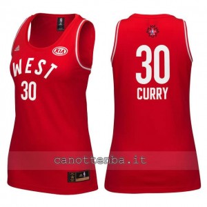 maglia donna nba all star 2016 stephen curry #30 rosso