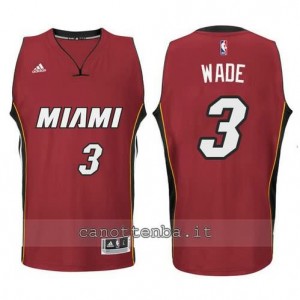 maglia dwayne wade #3 miami heat 2014-2015 rosso
