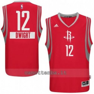 maglia dwight howard #12 houston rockets natale 2014 rosso