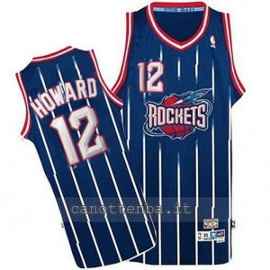 maglia dwight howard #12 houston rockets retro blu