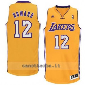 maglia dwight howard #12 los angeles lakers revolution 30 giallo