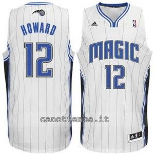 maglia dwight howard #12 orlando magic revolution 30 bianca