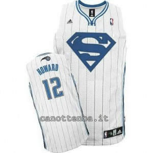 maglia dwight howard #12 orlando magic superuomo bianca