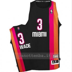 maglia dwyane wade #3 miami heat floridian nero