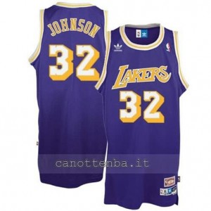 maglia magic johnson #32 los angeles lakers soul porpora