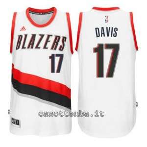 maglia ed davis #17 portland trail blazers 2014-2015 bianca