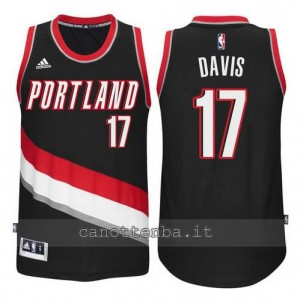 maglia ed davis #17 portland trail blazers 2014-2015 nero