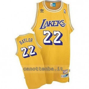 maglia elgin baylor #22 los angeles lakers soul giallo