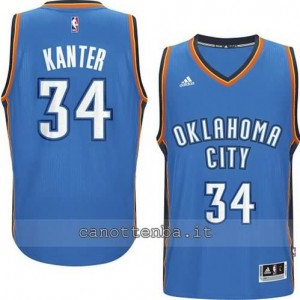 maglia enes kanter #34 oklahoma city thunder 2014-2015 blu