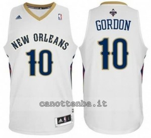 maglia eric gordon #10 new orleans pelicans revolution 30 bianca