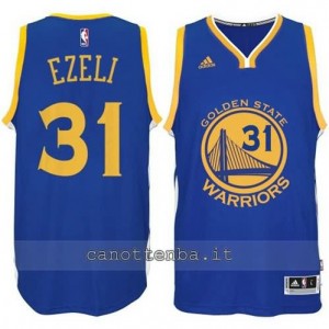 maglia festus ezeli #31 golden state warriors 2014-2015 blu