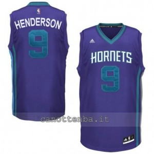 maglia gerald henderson #9 charlotte hornets porpora