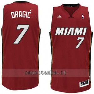 maglia goran dragic #7 miami heat 2014-2015 rosso