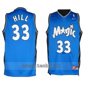 maglia grant hill #33 orlando magic soul blu