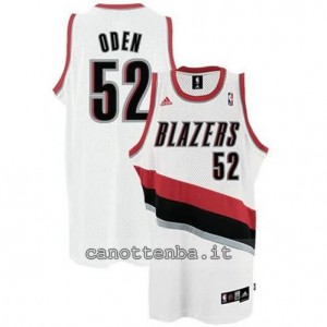 maglia greg oden #52 portland trail blazers bianca