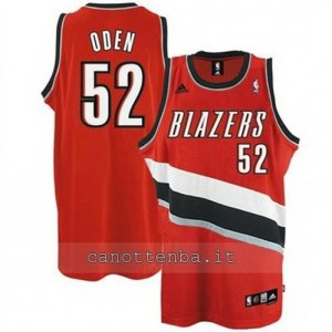 maglia greg oden #52 portland trail blazers revolution 30 rosso