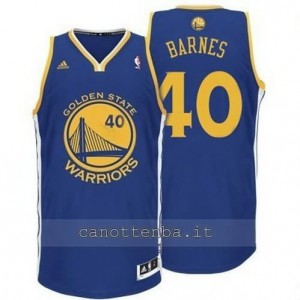 maglia harrison barnes #40 golden state warriors revolution 30 blu
