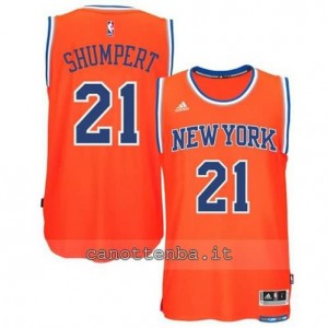 maglia iman shumpert #21 new york knicks 2015 swingman arancia