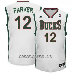 maglia jabari parker #12 milwaukee bucks revolution 30 bianca