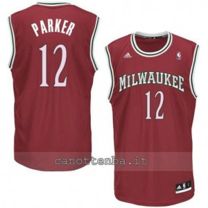 maglia jabari parker #12 milwaukee bucks revolution 30 rosso