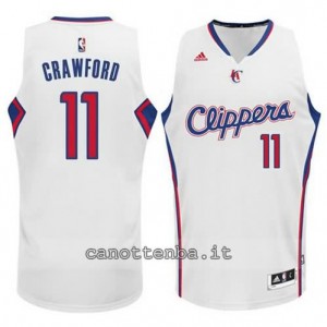 maglia jamal crawford #11 los angeles clippers 2014-2015 bianca