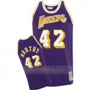 maglia james worthy #42 los angeles lakers 1984-1985 retro