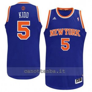 maglia jason kidd #5 new york knicks revolution 30 blu