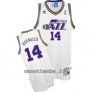 maglia jeff hornacek #4 utah jazz soul bianca