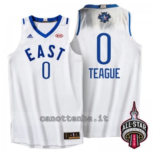maglia jeff teague #0 nba all star 2016 bianca